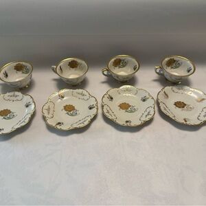 Vintage Winterling Elegant Gold and White Tea Set